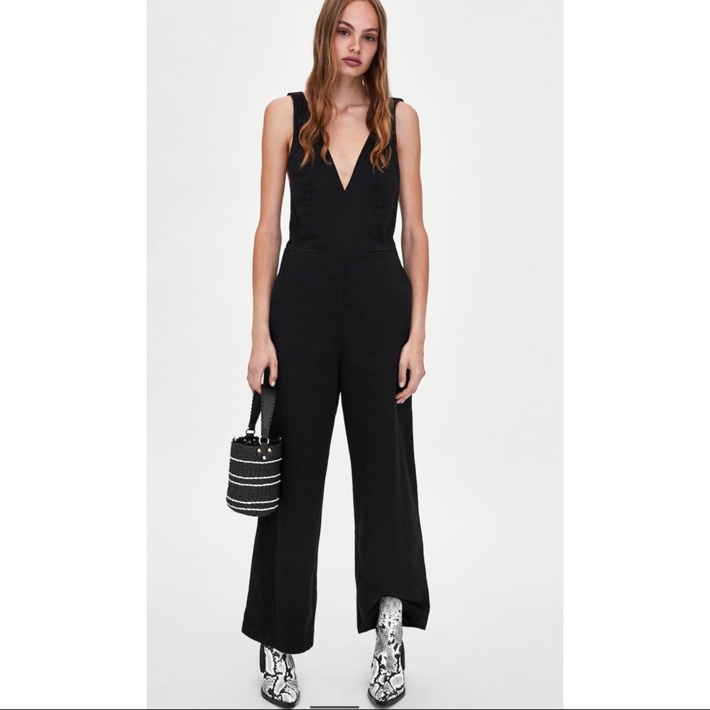 Zara Wide Strap Jumpsuit
